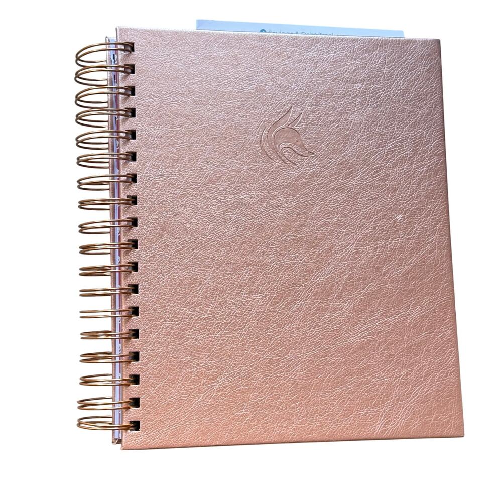 Clever Fox Budget Planner Bill Organizer Rose Gold Undated Finance